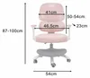 Dětská kancelářská židle ergonomická otočná nastavitelná Náhled obrázku produktu 6
