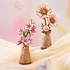 Gerbera Orange – Rowood, Holzblume 3D-Puzzle DIY Holzmodell Produktbild-Vorschau 4