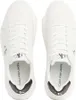 A top-down view of a pair of white Calvin Klein sneakers. Podgląd zdjęcia produktu