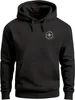 Hoodie Herren Print Aufdruck Kompass Kapuzen-Pullover Produktbild-Vorschau 1