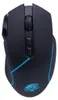 A black gaming mouse with blue accents is shown from a top-down perspective against a white background. Produktbild-Vorschau