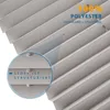 A close-up view of a gray pleated blind, showing its texture and construction. Produktbild-Vorschau
