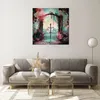 Bilder auf glas - Einteilig - Fantasie Tor Garten - 70x70cm Produktbild-Vorschau 7