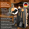 BLACK OAK Kaminbesteck "Aspen" - Set inkl. Lederhandschuh Produktbild-Vorschau 8