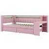 Daybed 90x200 cm mit USB & LED – Tagesbett in Rosa, Produktbild-Vorschau 11