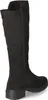 A black knee-high boot shown from the side. Voir les images du produit