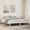 vidaXL Massivholzbett Extra Lang ohne Matratze Weiß 200x220 Produktbild-Vorschau 2