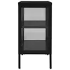 vidaXL Sideboard Schwarz 70x35x70 cm Stahl und Glas Produktbild-Vorschau 4