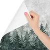 Muralo Selbstklebende Fototapete Aquarell BÄUME Pflanzen Produktbild-Vorschau 3