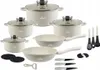 Zilner 21-teiliges Topfset, beige, antihaftbeschichtet, Produktbild-Vorschau 1