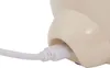 A close-up view of a white USB cable plugged into a beige plastic device. Produktbild-Vorschau