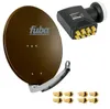Fuba DAA 780 B Satellitenantenne Aluminium in Braun HDTV 4K Produktbild-Vorschau 1