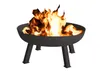 A black fire pit with flames burning inside, set on a white background. Anteprima dell’immagine prodotto