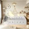 UnboxG Kinderbett 140x200 cm aus Massivholz Weiß mit Stern Produktbild-Vorschau 13