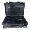 An open black tool case with internal compartments. Anteprima dell’immagine prodotto