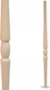 Two wooden balusters are shown against a white background. One is shown in profile, and the other is a close-up of a section of a baluster. Anteprima dell’immagine prodotto