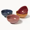 Set van 4 kommen, Westwing Mystic, porselein, met de hand Productafbeelding-voorbeeld 1