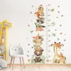Lustige Tier Höhenmesser Wandsticker für Kinderzimmer, 1 Produktbild-Vorschau 2