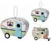 Vogelhauschen „Caravan“ - Farbmix - Holz - beige/blau - 24 Produktbild-Vorschau 2