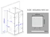 U-Duschkabine CONFINO 80 x 80 x 195 cm ohne Duschtasse Produktbild-Vorschau 6