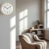 LS-LebenStil Retro Wanduhr Sand Beige 26cm Kunststoff Produktbild-Vorschau 7