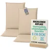 Pillows24 - 2x Hochlehner Auflagen 120x50x8 cm | Bequeme & Produktbild-Vorschau 1