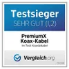 PremiumX 50m BASIC Koaxialkabel 135dB 4-fach SAT Koax Kabel Produktbild-Vorschau 6