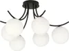 Luster Emibig 6xE14 40W BOSTON 6 BLACK/OPAL 1109/6 Náhľad obrázku produktu 1