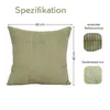 Lumali - Dekokissen aus Cord 40x40 cm,  2er Set Produktbild-Vorschau 3