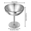 4er-Set Edelstahl-Dessertbecher, 240 ml, hohe Sockelbasis, Produktbild-Vorschau 2