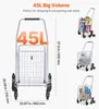 VEVOR Einkaufswagen, 45L Treppensteigender Einkaufswagen Produktbild-Vorschau 3