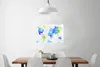 MuchoWow® Poster Weltkarte - Aquarell - Grün - Blau 60x40 Produktbild-Vorschau 2