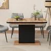 Esstisch Vicco Fenaro Schwarz/Eiche 120 x 80 cm mit offenen Produktbild-Vorschau 6