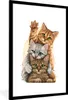 MuchoWow® Gerahmtes Poster Katzen - Illustration - Produktbild-Vorschau 1