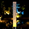 LED Solar Gartenstecker 43 cm im Sprudelsäulen Design - 4er Produktbild-Vorschau 6