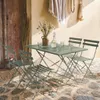 sweeek - Klappbarer Bistro-Gartentisch aus Stahl mit 4 Produktbild-Vorschau 6
