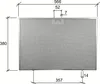 A technical drawing with dimensions of a metal filter. Produktbild-Vorschau