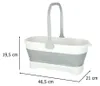 Skládací kbelík na mop s rukojetí - obdélníkový design Náhled obrázku produktu 11