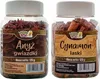 Two clear plastic jars filled with spices, labeled in Polish. Podgląd zdjęcia produktu