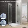 Eckdusche Eckeinstieg mit Falttüren 80x90x195 cm 6mm Nano Produktbild-Vorschau 2