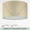 Wogati® Premium Lampenschirm E14/E27 Baumwolle|Farbe: Produktbild-Vorschau 4