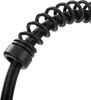 A close-up view of a black coiled hose with a black fitting. Náhľad obrázku produktu