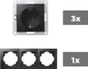 Steckdosen Set McPower Flair Beginner 3S matt schwarz Produktbild-Vorschau 2