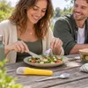 Nutrifresh - reisbestekset 3-delig - rvs mes, vork en lepel Productafbeelding-voorbeeld 3