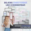 Wandregal Karo Schweberegal aus Holz Anthrazit Produktbild-Vorschau 4
