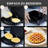 YASHE Mini-Doppelwaffeleisen ABS07-B, 750 W, Antihaft, Produktbild-Vorschau 2
