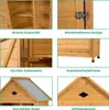 COSTWAY Armadio da giardino in legno, 70x35,5x160 cm Anteprima dell’immagine prodotto 7