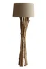 SalesFever Stehleuchte Treibholz Weiß 145 cm | Schirm Produktbild-Vorschau 1