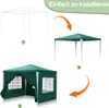 Faziango 3 x 3m Pavillon Wasserdicht Gartenzelt, Pavillons Produktbild-Vorschau 3