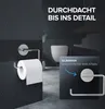 Zeltklevende roestvrijstalen Toiletrolhalter, Mat, ohne Produktbild-Vorschau 7